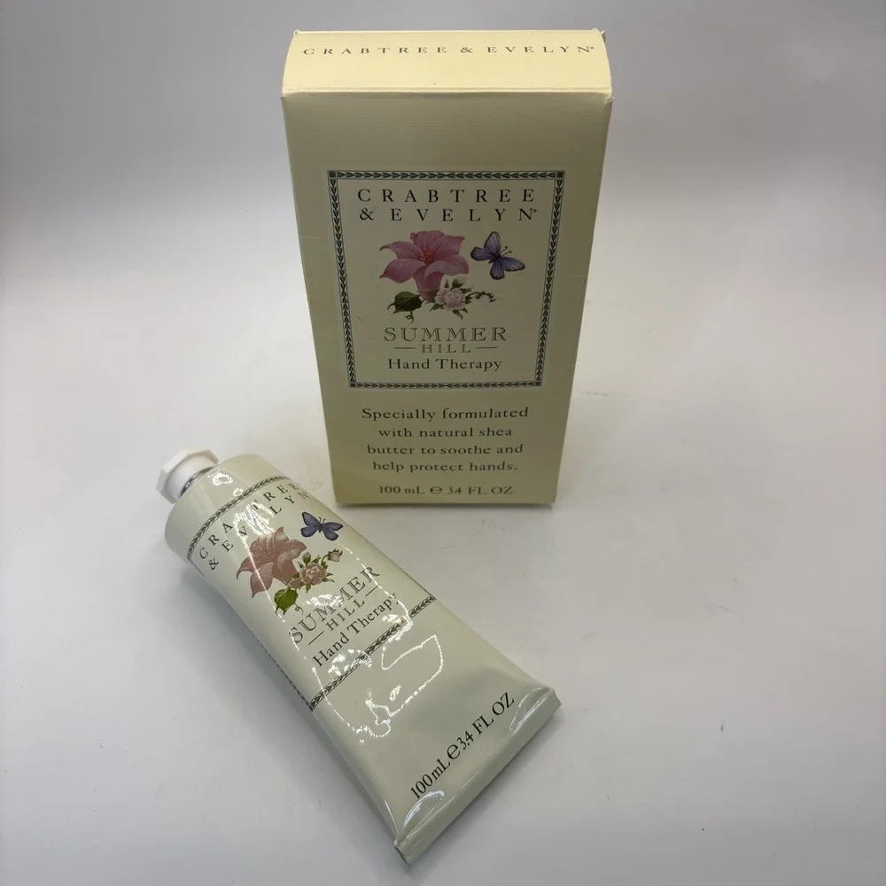 Crabtree & Evelyn Summer Hill Hand Therapy W/Natural Shea‎ Butter 3.4Oz Rare HTF